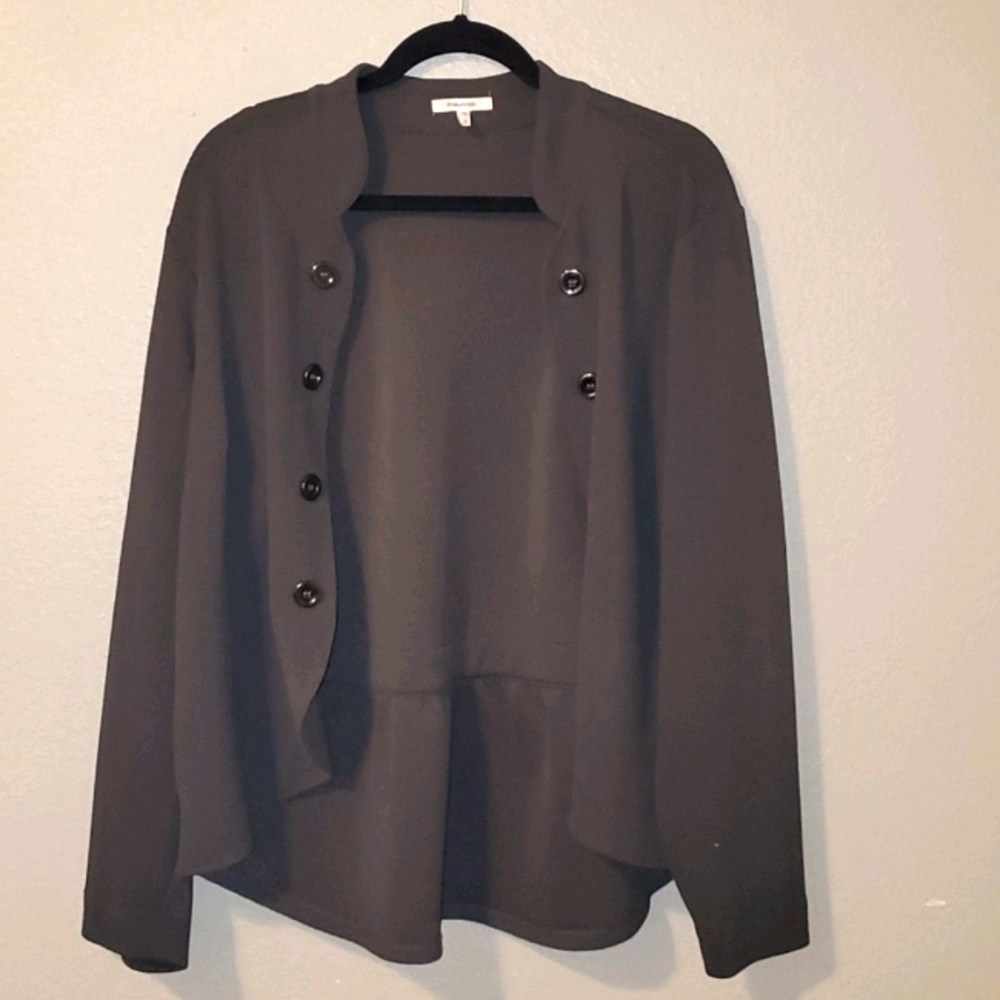 Maurices Twill Gray 2X Waist Jacket